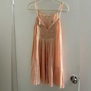 Jen's Pirate Booty Coral Lace Mini Dress